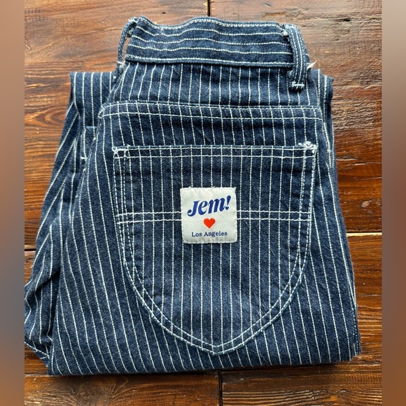 JEM (aka Lykke Wullf) CG Jeans in Striped Hickory size 4 - Picture 3 of 11